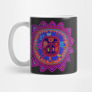 Kuna Indian Compass Mola Mug